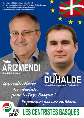 Pako Arizmendi et Philippe Duhalde, candidats aux �lections l�gislatives